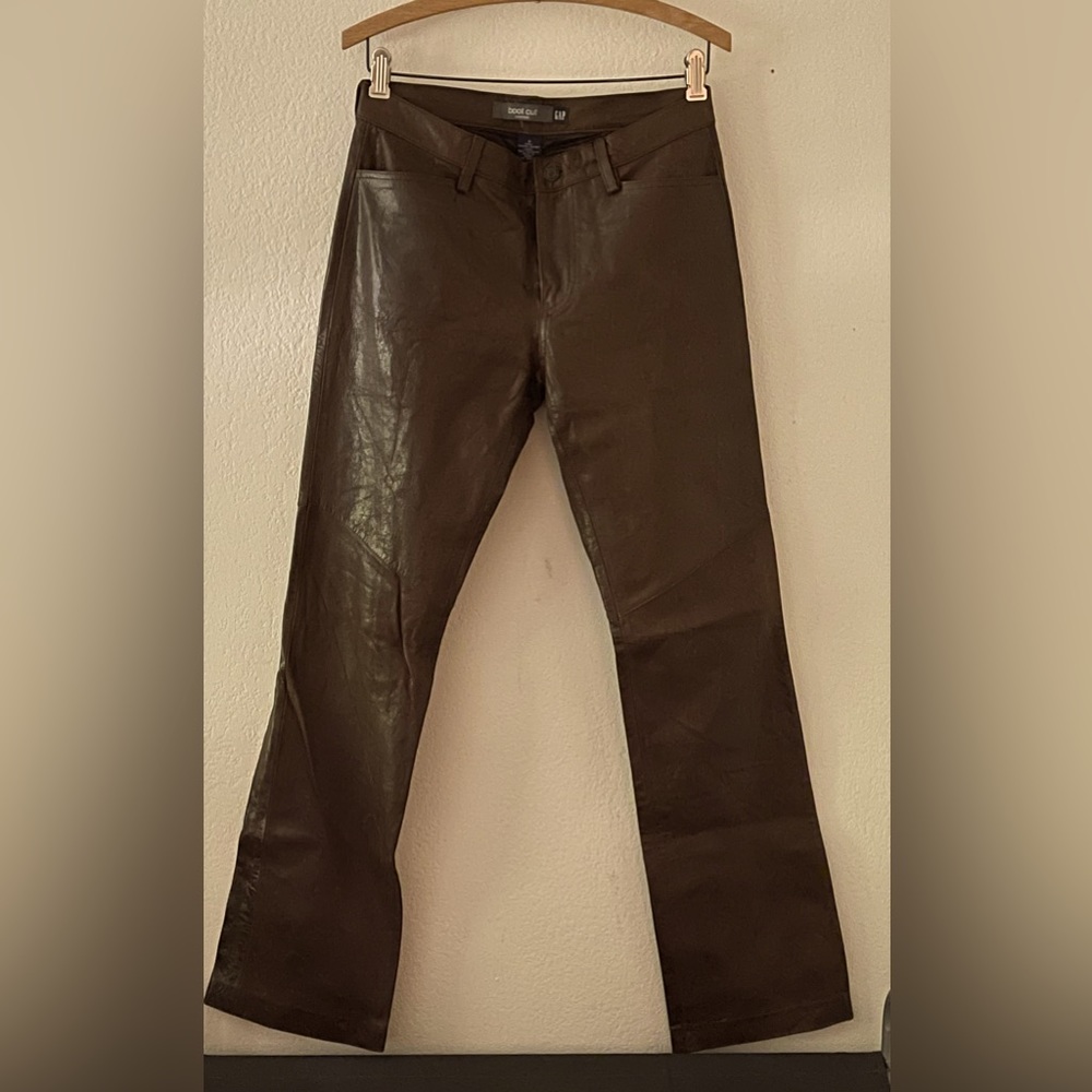 Gap Genuine Leather Boot Cut Pants